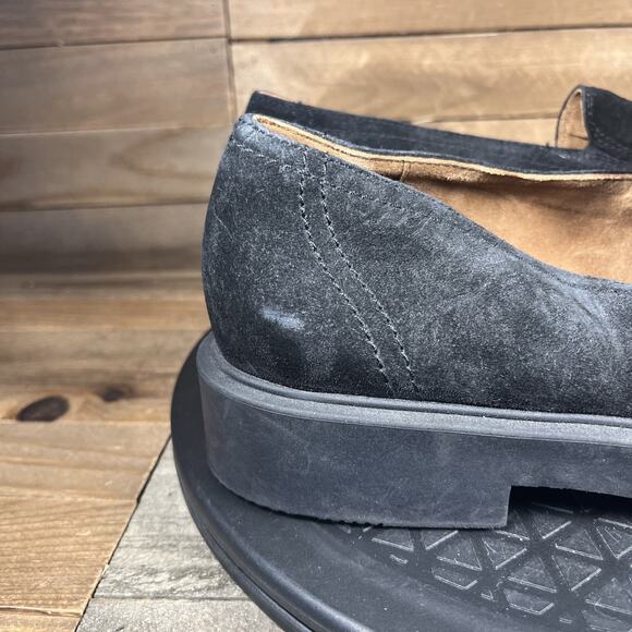 Paul Green Womens Size US 8.5 Sadie Loafer Slip On Black Suede Casual Shoes - Picture 11 of 13